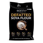 Qonty Defatted Soya Flour | 52% Protein, 1.5% Fat | Lab Tested | 8 gm Protein Per Roti | No Preservatives | Gluten Free | Rich in Micro Nutrients (1.75 kg)