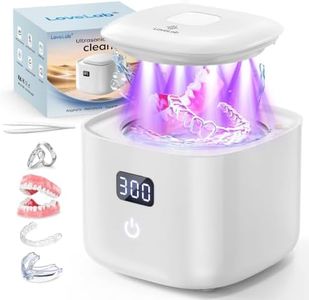 Ultrasonic Retainer Cleaner Machine 48kHz, Dental Ultrasonic Care Cleaner