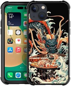 DJSOK Case Compatible with iPhone 13,H Dragon Sushi with Four Corners Shockproof Protection Soft TPU Bumper and Hard PC Pattern Back Case for iPhone 13