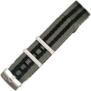 BluShark AlphaShark Premium Nylon Watch Strap - Durable, Waterproof Replacement Watch Band for Men and Women | Stainless Steel Buckle | Ballistic, Military | Bond Reverso, 20mm