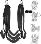 Door Sex Swing with Seat - New Leather Cushion Thick Fluff,with Adjustable Straps,Sex Door Love Slings Bondage Restraints for Adult Sex Toys for Women Men Couples(Upgrade Version) Sweater Yoga RDT32