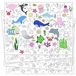 30 Pcs Ocean Animals Coloring Poste