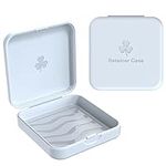 Retainer Case, ARGOMAX Aligner Case, 2 Piece Braces Box, White Orthodontic Box (Suitable for Invisible Braces, Aligner Removal Tool, Aligner Chewies, Orthodontic Wax and Other Dental Products).