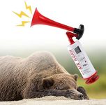 Bear Horn Self Defense, Loud Air Horn for Bears, 130dB Heard up to 1/2 Mile Away, Handheld Air Horns for Safety, Bear Alarm Scare Wild Animals, Ideal for Hiking, Boating, Sports Events, Parties