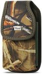 Heavy Duty Rugged Camo Hunting Vertical Case and Metal Clip on The Back for Kyocera DuraXV Extreme Flip Phone