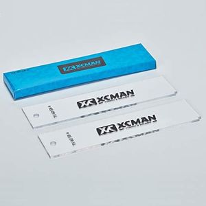 XCMAN Freeride Ski & Snowboard Base Wax Plastic Scraper 4mm Thick(Clear) - Corner Notch for Edge Cleaning and 2piece