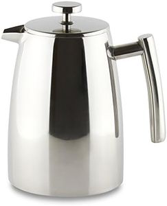 Café Stal HFD-16 Belmont 16 Cup Double Walled Cafetiere Coffee Maker, Mirror Finish, 2 Litre