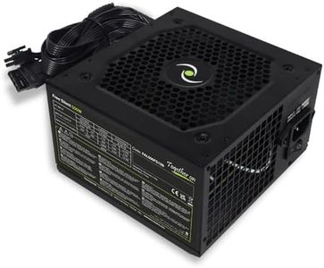 Tecnoware Free Silent 500 ATX Power Supply, 5inch Silent Fan, 2 x SATA, 1 x 24 Pin, 1 x 12V 4+4 Pin, 2 x Molex, Over Voltage Protection, 16inch Cables, CE and Rohs Certified