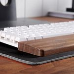 Professional Wood Craft Wooden Wrist Rest Palm Rest Support For keyboard Typing Lover 100% Sheesham Wood Keyboard Cushion Hand Support Pad Support for Compute- for Typing Lover (12*3.15*0.79) inch