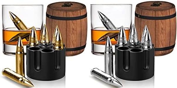 Gifts for Men Dad, 12 pcs Whiskey Stones, Fathers's Day, Birthday Gift Idea for Dad Husband Brother, Bourbon Gifts for Beer Lovers & Whiskey Lovers