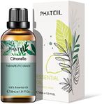 PHATOIL Citronella Essential Oil 30ML, Essential Oils for Diffuser, Humidifier, Aromatherapy, DIY Candle and Scented Products Making (Citronella, 30 ml)