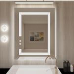 BuLife 32 X 24 Inch LED Bathroom Va