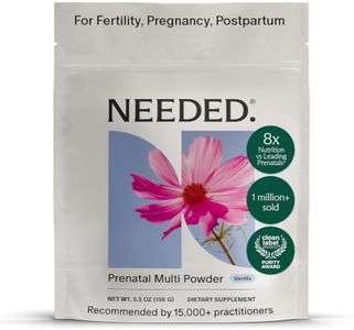 Needed. Prenatal Multivitamin Powder with Choline - for Prenatal, Pregnancy, Breastfeeding, Postpartum | Expertly-Formulated & Third-Party Tested | Vanilla Flavor, 30-Day Supply
