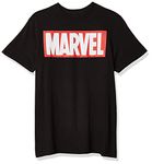 Marvel Men's Comics Simple Classic Logo T-Shirt, Black, XX-Large