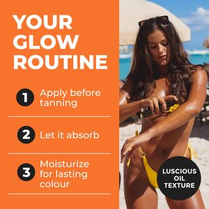 BYROKKO Shine Brown Tanning Oil 150ml – Sunbed & Outdoor Bronzer, Fast Deep Glow