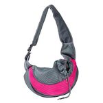 Love Dream Pet Dog Sling Carrier, Breathable Mesh Portable Travel Safe Pet Sling Shoulder Bag Carrier with Adjustable Non-Slip Shoulder Strap for Small Dogs Cats Puppy