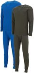 DARESAY Mens Thermal Long Sleeve Shirt & Pant - Base Layer for Tshirts & Jackets - Long Johns For Men Base Layer Set (2-Sets)