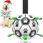 Dog Toys Soccer Ball with Straps, 6