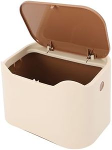 Generic Dog Poop Trash Can, Enclosed Design Outdoor Cat Litter Disposal Bin with Press Type Lid, Pet Waste Station Cat Litter Box Waste Disposal System for Odor Control