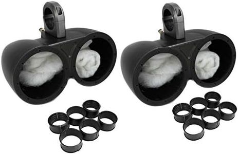 2) Kicker 12KMTED 6.5" Dual Marine Weather-Proof Speakers Tower Empty Enclosures