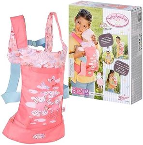 Baby Annabell 704226 Active Cocoon Porte-Bébé- pour les enfants de 3 ans et plus - Emmenez-la n'Importe où - avec des Bretelles Réglables - encourage les Jeux de Rôle Imaginatifs