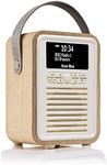 VQ Retro Mini Portable Dab Dab+ Digital Radio with MP3 & AM. Radio Alarm Clock Speaker with Bluetooth, USB, AUX