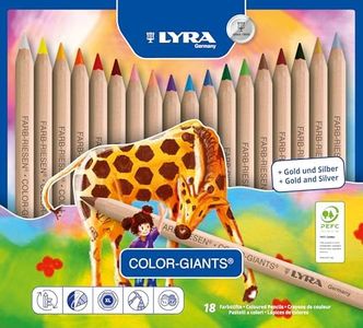 Lyra Colour Giants Pencil Set in a Tin Box (18 Pieces)