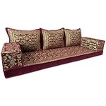 Spirit Home Interiors - Three Seater Sofa Set - Arabic Majlis Seating - Bohemian Floor Cushions - Window Seat Pads - Bench Cushions