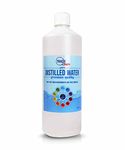 Distilled Water - 100% Ultra Pure Water (Blue) (1L)