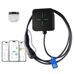 LEKTRI·CO type 2 EV charging station with Dynamic Load Balancing, 230V single phase, 6A-32A, 7.4kW power, WiFi connection, mobile app, indoor/outdoor IP54, 5m cable, black