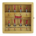 Freud 96-102 8-Piece Dovetail Incra Jig Router Bit Set with 1/2-Inch Shanks, One Size, Multi