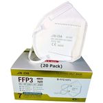 Spanner In The Works FFP3 Masks Pack of 20 With >99% Filtration Efficiency - Individually Wrapped Disposable Face Masks | Dust Masks For Sanding | Filtering Facepiece Respirator | 7 layer Facemask
