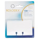 Rolodex Card File Refills White - Pack of 100 Plain Refill Cards