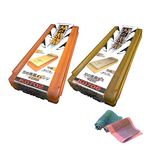 Shapton Pro Sharpening Stones #220, 1000, Kitchen Cloth