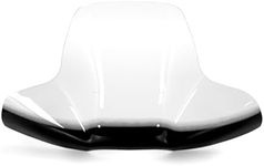 Black Boar ATV Wraparound Windshield with Hardware-Easily Mounts onto Your Handlebar to Deflect Wind, Rain, Mud and Insects (66031)