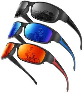 KALIYADI Polarized Sunglasses-for-Men Sports Sunglasses: Mens Sun Glasses with UV400 for Running Fishing Golf