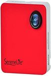 SereneLife Clip-on Wearable Camera 1080p Full HD with Built-in Wi-Fi, Ideal for Classroom to Record the Lecture, Sports, Jogging, Cycling, Hiking, Fishing, and Camping. (SLBCM18RD)