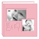 Pioneer Photo Albums DA-200COLB/P 200-Pocket Embossed Baby Leatherette Frame Cover Album for 4 by 6-Inch Prints, Pink