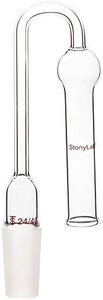 stonylab Glass U-Shaped Drying Tube, Borosilicate Glass 360 Degrees Bent Drying Tube with Inner 24/40 Standard Taper Joint for Organic Synthesis Chemistry Laboratory Lab Supply