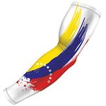 B-Driven Sports Venezuela Compression Arm Sleeve Youth. Provides Support, Increased Cirrculation, & Protection During Football, Baseball, Basketball Youth