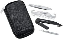 TWEEZERMAN Gear Travel Care Gift Set for Men with Facial Hair Razor and Blackhead Remover