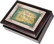 Mother-in-Law Family Memories Cottage Garden Italian Style Burlwood Finish with Decorative Inlay Jew