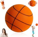 BYXIWA 2026 Silent Basketball, Quiet Foam Basketball for Indoor Dribbling Training, Soundless Airless Basketballs for Home Practice, Noise-Free Ball, Soft Durable Indoor Basketballs (Orange, NO.7)
