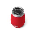 YETI Rambler 10 oz Wine Tumbler, Vacuum Insulated, Stainless Steel with MagSlider Lid, Rescue Red