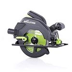 Evolution Power Tools F165CCSL Circular Saw Multi-Material Cutting, Cuts Wood, Metal, Plastic & More, Parallel Edge Guide Included, 45˚ Bevel Capacity, 1200W, 165mm TCT Blade Included (230V)