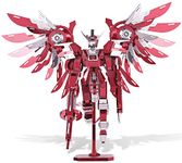 Piececool 3D Metal Puzzles for Adults, Thundering Wings Figure Mecha Model Kits Steel Metal 3D Model Building Blocks, Brain Teaser DIY Learning Toys for Teens Man Woman, 215 Pcs