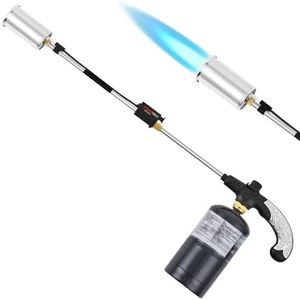 Propane Torch Burner Weed Torch with High Output 800,000 BTU Heavy Duty Blow Torch 30" Detachable Long Arm Propane Weed Torch & Flame Control Valve for Garden,Stumps,Wood,Melting Ice,Snow Road,Roofing