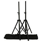 Speaker Stand Kit TEK audio SS270 Black all Metal Heavy Duty includes 2 Stands and carry bag