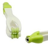 2-in-1 SinLoon Finger Massager Hand Handheld Steel Ball Run Blood Circulation Tool Stress Relief Plastic Care Relax Double Rubber Roller Massage (Green)