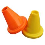 Onekbhalo Rubber Sports Batting Tees Rubber Cone Ground Mini Markers Cricket Batting Tee Marking Cone Cones Marker (2)